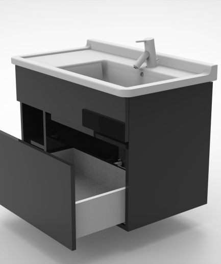 Vanity 1 Drawer side W800